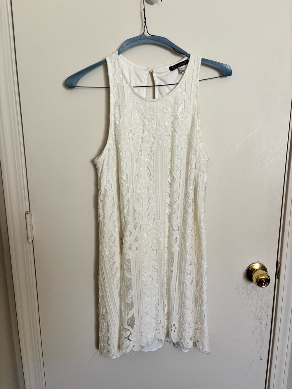 Xtraordinary Ivory Crochet Lace Mini Dress